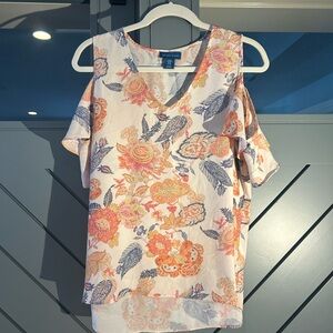 Antibes Blanc blouse with cold shoulder detail size M